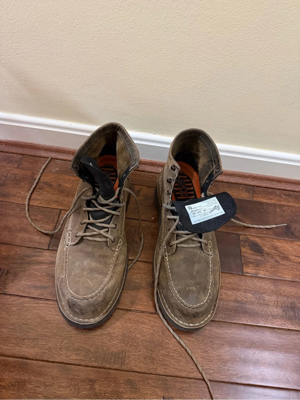 Danner Men's Bull Run Lux Vintage Sterling size 10 Work Boots